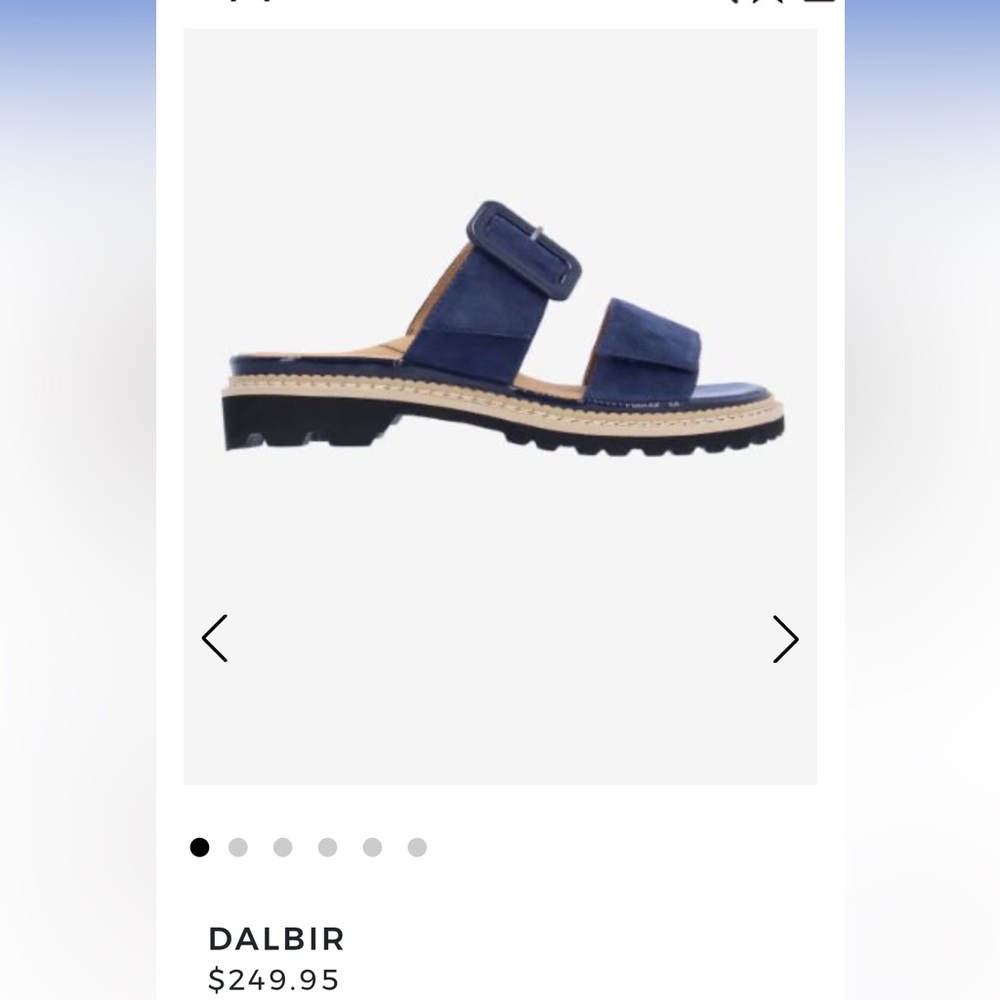 L’Amour Des Pieds Dalbir Blue Suede Sandals